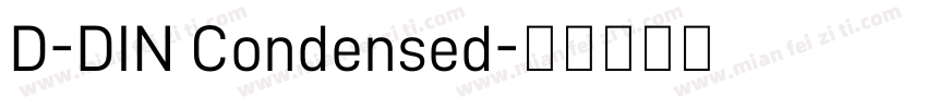 D-DIN Condensed字体转换